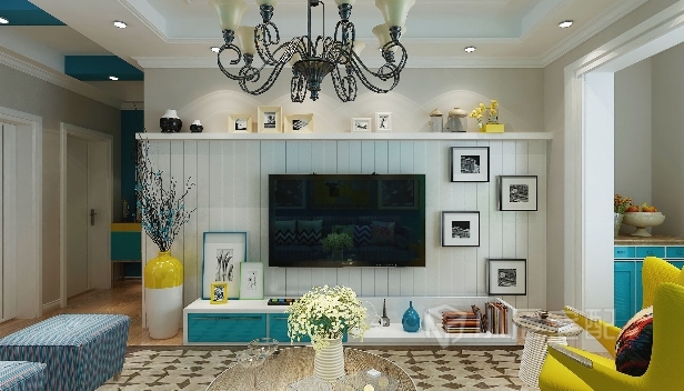 86.7㎡/三室兩廳兩衛(wèi)/地中海