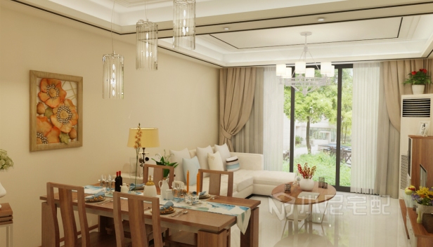 93㎡/兩室一廳一衛(wèi)/簡(jiǎn)約