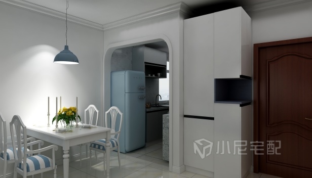 100㎡/兩室兩廳一衛(wèi)/地中海