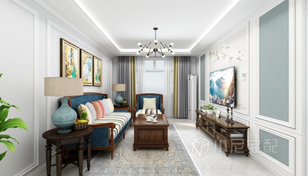 108㎡/三室兩廳兩衛(wèi)/混搭