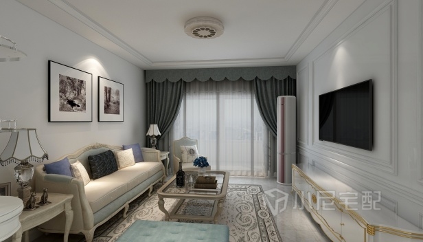 107㎡/兩室一廳一衛(wèi)/簡約