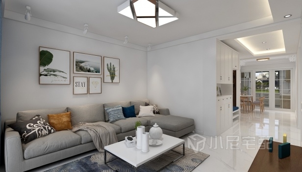 96㎡/兩室一廳一衛(wèi)/現(xiàn)代