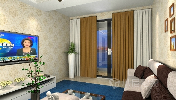 86㎡/兩室一廳一衛(wèi)/現(xiàn)代