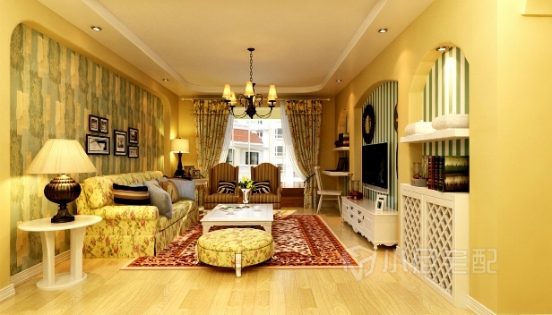 98㎡/三室兩廳兩衛(wèi)/田園