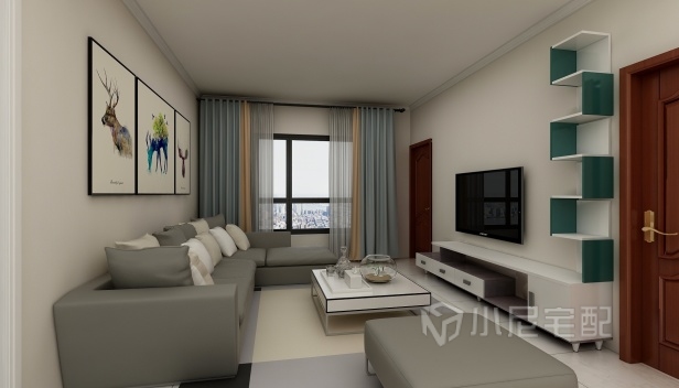 120㎡/四室一廳一衛(wèi)/現(xiàn)代