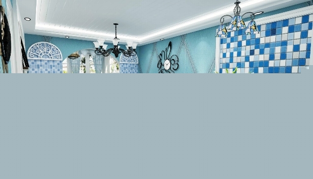 90㎡/兩室兩廳一衛(wèi)/地中海