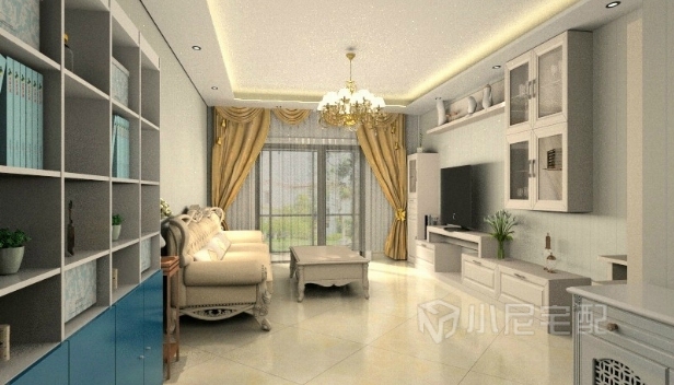 92㎡/兩室兩廳一衛(wèi)/歐式