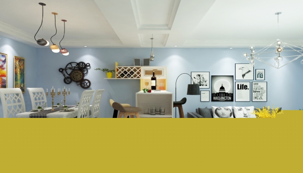 100㎡/三室兩廳一衛(wèi)/現(xiàn)代