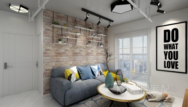 72㎡/兩室一廳一衛(wèi)/混搭