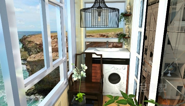 84㎡/兩室兩廳一衛(wèi)/中式