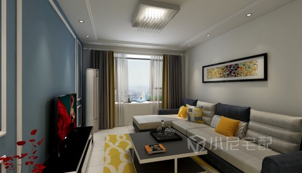 87㎡/兩室一廳一衛(wèi)/現(xiàn)代